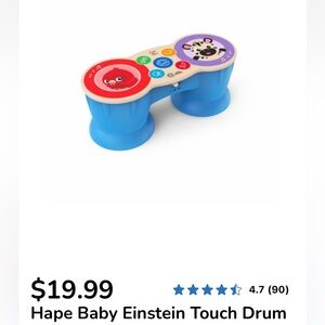 5/$25 Hape Baby Einstein Touch Drum